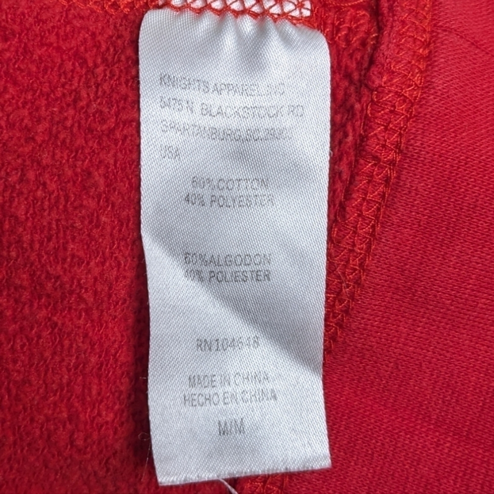 Ohio State Hoodie Vibrant Red OSU Pocket V Neck Drawstring Hooded Sweatshirt Fun - Picture 5 of 7